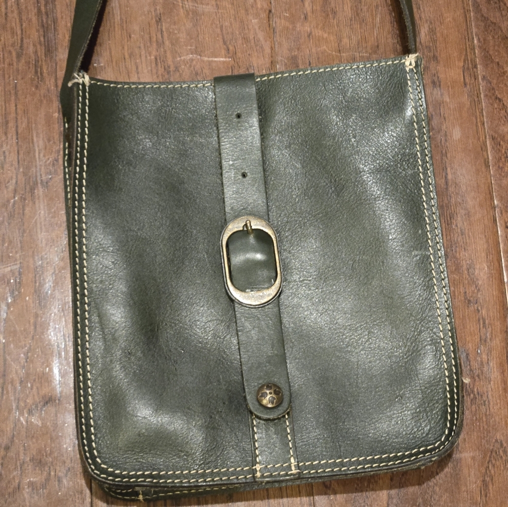 Patricia Nash Leather Crossbody Purse | Color: Green |